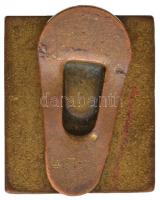 ~1935. "Nemzeti Egység Pártja" zománcozott fém jelvény gomblyukjelvény (19x16mm) T:2