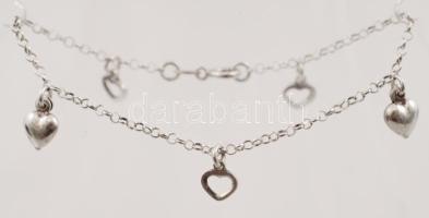 Ezüst karlánc medálokkal,  Ag., nettó.:3gr., jelzett, 17cm /Silver bracelet with pendant, Ag, net..,...