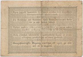 1849. 2Ft "Kincstári utalvány" T:III- szakadás