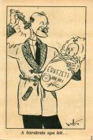 12 db MODERN motívumlap; humoros grafikai lapok a magyar politikáról, bürokráciáról / 12 modern moti...