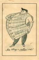 12 db MODERN motívumlap; humoros grafikai lapok a magyar politikáról, bürokráciáról / 12 modern moti...