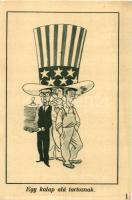 12 db MODERN motívumlap; humoros grafikai lapok a magyar politikáról, bürokráciáról / 12 modern moti...