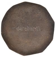 Renner Kálmán (1927-1994) 1971. "Győr 700 éves" egyoldalas Br plakett (113mm) T:2