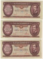 1975. 100Ft (14x) T:II+ többségében, II