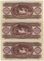 1975. 100Ft (14x) T:II+ többségében, II