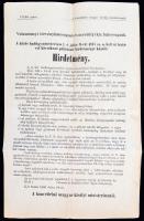 1869 Hirdetmény a cs. kir. hadtengerészethez hajós növendék felvételről, pp.:2, 34x21cm