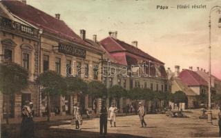 Pápa, Fő tér, Vágó Dezső férfi divat terme