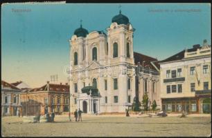 Temesvár, Timisoara; Losonczy tér, székesegyház / square, church