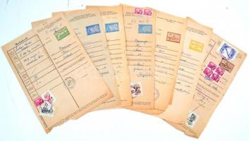 1957-1958 18 db marhalevél okmánybélyegekkel