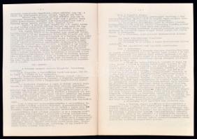 1933 Gyóni Géza Irodalmi Társaság alapszabályai, 6 gépelt oldalt, 29x20cm