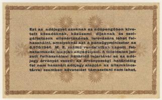 1946. 10.000AP lecsúszott sorszámmal + egyes betűk festékhiányosak T:II+ Csak egyszer hajtva!