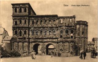 Trier, Porta Nigra - Stadtseite / Porta Nigra gate - city side
