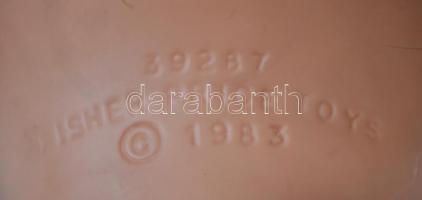 3 db porcelán, gumi, kaucsuk fejű baba, jelzettek, m: 32-46 cm