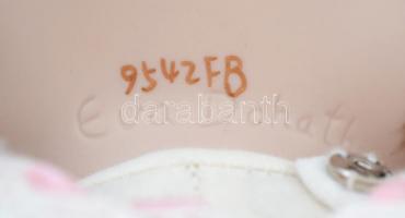 3 db porcelán, gumi, kaucsuk fejű baba, jelzettek, m: 32-46 cm