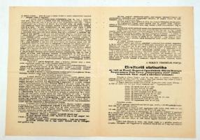 cca 1924-25 "B" listások és menekült tisztviselők!" A Nemzeti Tömörülés pártjának zsi...