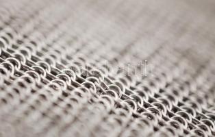 Kis színházi ezüst(Ag) mini pénztartó táska, jelzett, 8x6 cm, 30,6 g