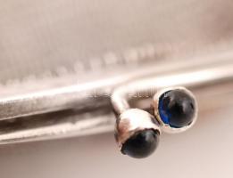 Kis színházi ezüst(Ag) mini pénztartó táska, jelzett, 8x6 cm, 30,6 g