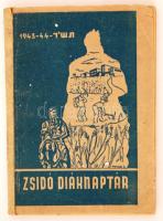 Zsidó diáknaptár az 1943-44. tanévre. Szerk.: Fried Dezső, Gábor Béla. Kolozsvár, 1943, Kolozsvári Izraelita Hitközség. Kicsit kopott papírkötésben, egyébként jó állapotban.