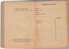 Zsidó diáknaptár az 1943-44. tanévre. Szerk.: Fried Dezső, Gábor Béla. Kolozsvár, 1943, Kolozsvári I...