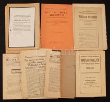 VÉDETT! Munkácsi Bernát (1860-1937) nyelvész, finnugrista, orientalista irat hagyatéka. Személyes fe...