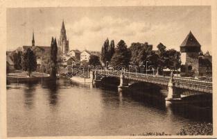 Konstanz, Rheinbrücke mit Münster und Rheinturm / Rhine bridge, church, tower