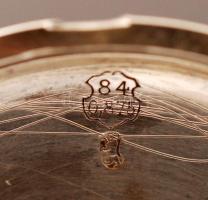 XIX: sz. vége: Pavel Bure, Moszkva duplafedelű ezüst zsebóra. Sorszámozott. Fedelén kék zománc címer...