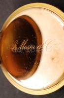 H. Moser and Cie. jelzett duplafedeles 14K arany zsebóra, fehérarany szerencsepatkóval, benne 6 db 0...