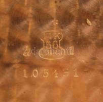 H. Moser and Cie. jelzett duplafedeles 14K arany zsebóra, fehérarany szerencsepatkóval, benne 6 db 0...