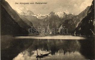 Königsee vom Malerwinkel / lake, rowboat