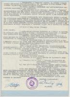 1936 A  Fehérház Bajtársi Egyesületének hivatalos levele a Keresztény  Magyarország ujjászületésének napja alakalmából,  papírra ragasztva, 34x20cm