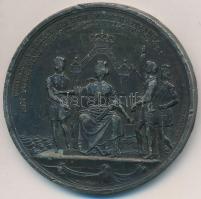 Dánia / Schleswig-Hosltein 1846. "Nyílt levél 1846. júl. 8." ón emlékérem (41mm) T:2- ph. Denmark / Schleswig-Holstein 1846. "Offener Brief 8. Jul. 1846." tin commemorative medal (41mm) C:VF edge error