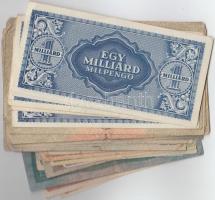 48db-os vegyes korona, pengő, adópengő bankjegy tétel T:vegyes