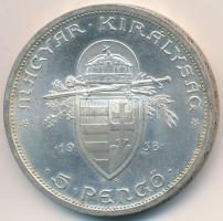 1938. 5P Ag "Szent István" T:2 kis patina
Adamo P8.1