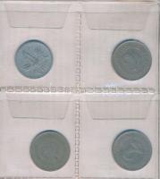 52db-os magyar és külföldi fémpénz gyűjtemény műbőr albumba rendezve, közte Német Államok / Bajorors...