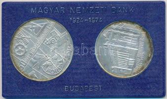 1974. 50Ft Ag + 100Ft Ag "MNB" pár T:2 patina Adamo EM44,EM45