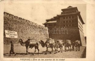 Pechino, Vermouth Martini & Rossi Torino / Italian alcoholic beverage company, advertisement (small tear)