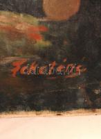 Feketéné jelzéssel: Vihar után. Olaj, vászon, 58×78 cm