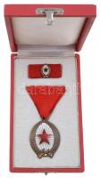 1964. "Munka Érdemrend" bronz fokozata, zománcozott Br kitüntetés mellszalagon, miniatűrre...