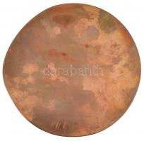 ~1970-1980. "Felszabadulásunk 30. évfordulójára" Br plakett eredeti tokban. Szign.: LM T:1