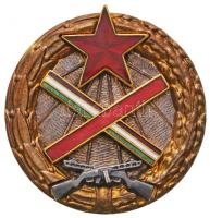1954. "Magyar Partizán Emlékérem" aranyozott, zománcozott, számozott kitüntető jelvény, hátoldalon "Fegyverrel a hazáért" felirattal T:2