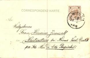 1899 Vienna, Wien. Rotunde litho (EK)