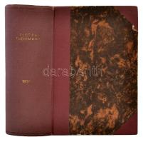 1955 az Élet és tudomány 10. évfolyama, egybekötve, néhány helyen kivágásokkal, félvászon kötésben, egyébként jó állapotban.