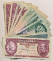 24db-os vegyes magyar forint bankjegy tétel T:vegyes