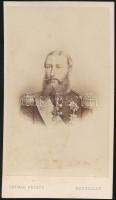 cca 1860 II. Lipót belga király fotója / cca 1860 Photo of Leopold II. king of Belgium 7x11 cm
