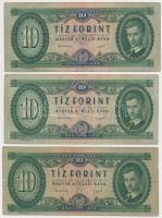 1949. 10Ft (3x) T:III,III-