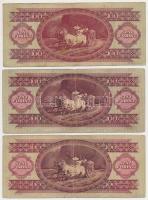 1949. 100Ft (3x) T:III,III-