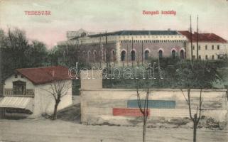 Temesvár, Timisoara; Hunyadi kastély, Hess Társa üzlete, hirdetések / castle, shop, advertisment (EK)