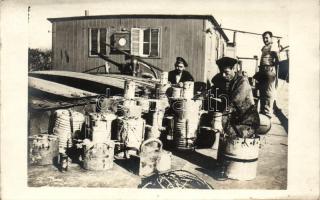 1916 Ruse, Ruschuk; Austro-Hungarian naval mines, mariners, photo