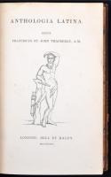 Anthologia Latina: ed. F. St.J. Thackeray. London, 1865, Bell & Daldy. 386 p. Kiadói aranyozott,...