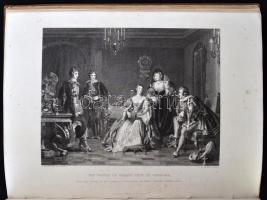 cca 1850-70 Összesen 19 db XIX. századi metszet változatos témákban, amatőr vászonkötésbe kötve. A m...